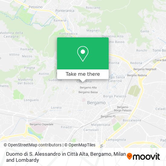 Duomo di S. Alessandro in Città Alta, Bergamo map