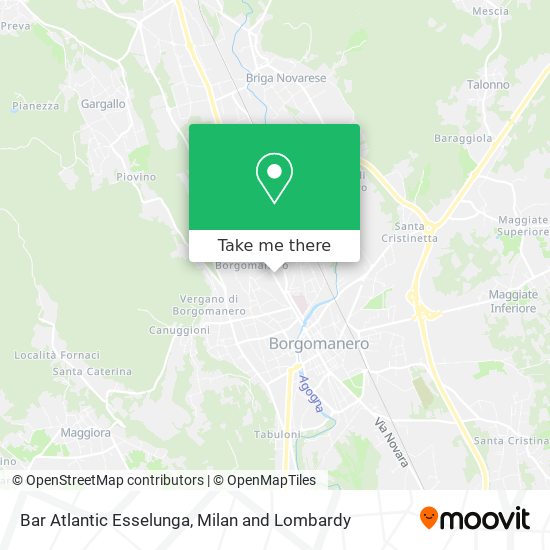 Bar Atlantic Esselunga map