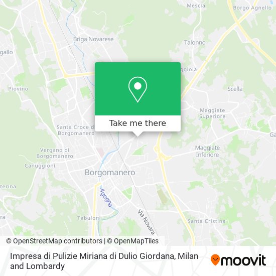 Impresa di Pulizie Miriana di Dulio Giordana map