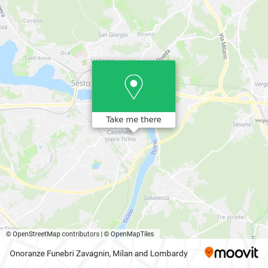 Onoranze Funebri Zavagnin map