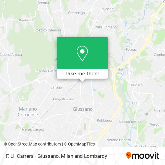 F. Lli Carrera - Giussano map