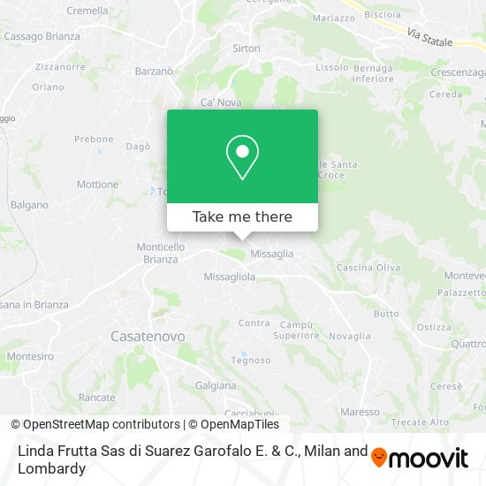 Linda Frutta Sas di Suarez Garofalo E. & C. map