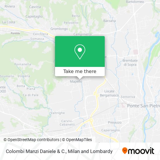 Colombi Manzi Daniele & C. map