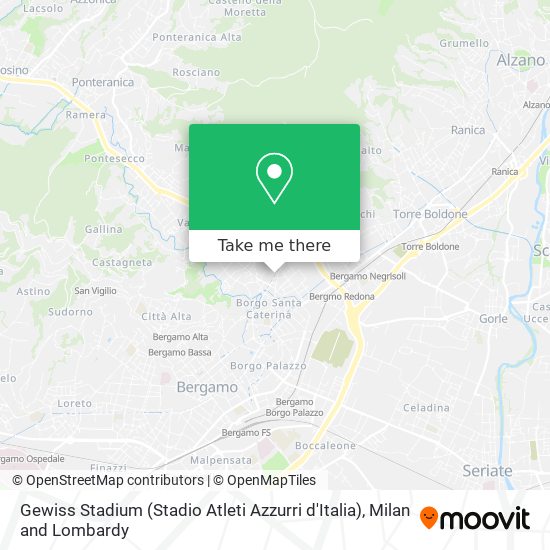 Gewiss Stadium (Stadio Atleti Azzurri d'Italia) map