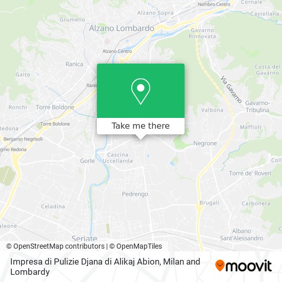 Impresa di Pulizie Djana di Alikaj Abion map