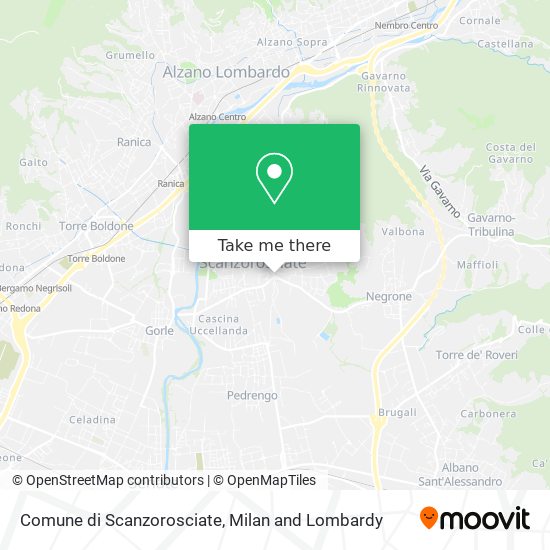 Comune di Scanzorosciate map