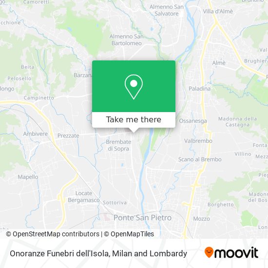 Onoranze Funebri dell'Isola map
