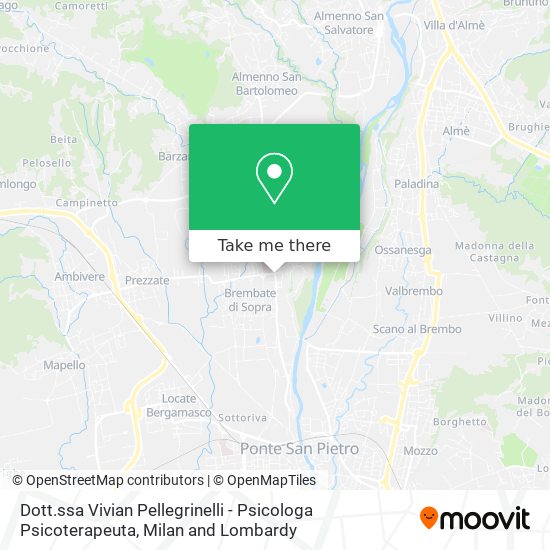 Dott.ssa Vivian Pellegrinelli - Psicologa Psicoterapeuta map