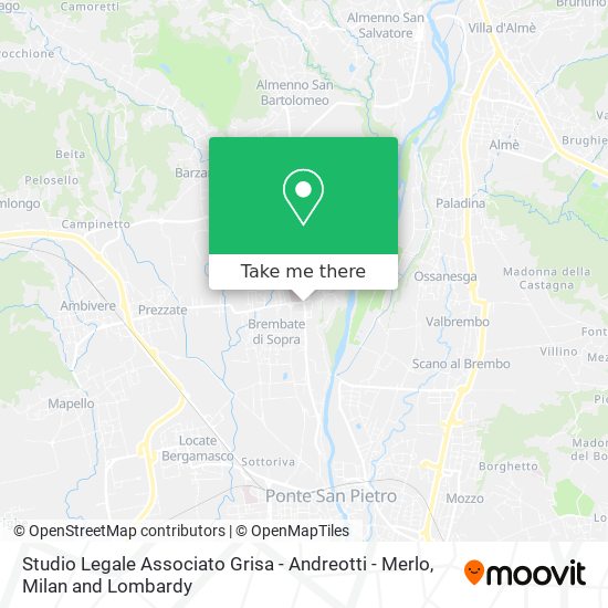 Studio Legale Associato Grisa - Andreotti - Merlo map