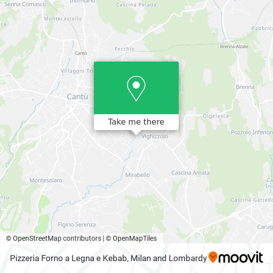 Pizzeria Forno a Legna e Kebab map
