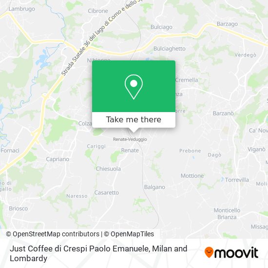 Just Coffee di Crespi Paolo Emanuele map