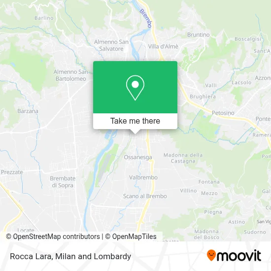 Rocca Lara map