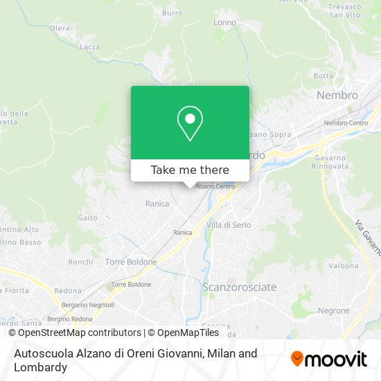 Autoscuola Alzano di Oreni Giovanni map