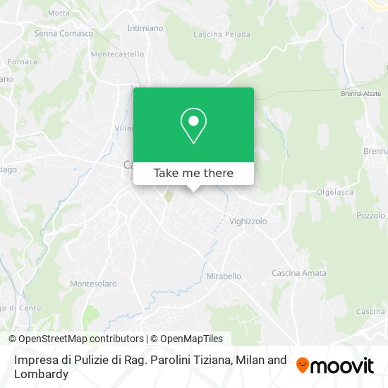 Impresa di Pulizie di Rag. Parolini Tiziana map