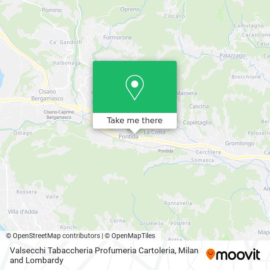 Valsecchi Tabaccheria Profumeria Cartoleria map