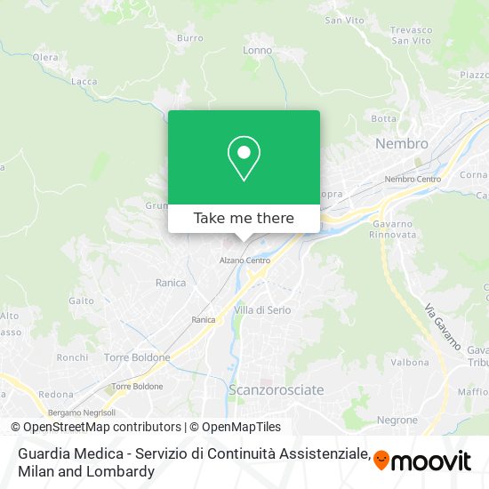 Guardia Medica - Servizio di Continuità Assistenziale map