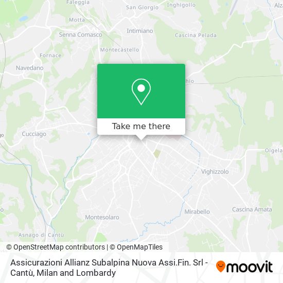 Assicurazioni Allianz Subalpina Nuova Assi.Fin. Srl - Cantù map