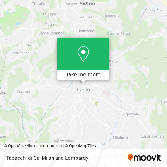 Tabacchi di Ca map