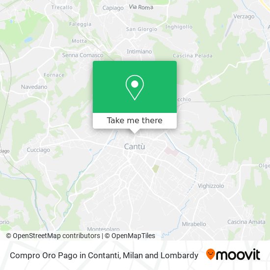 Compro Oro Pago in Contanti map