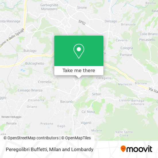 Peregolibri Buffetti map