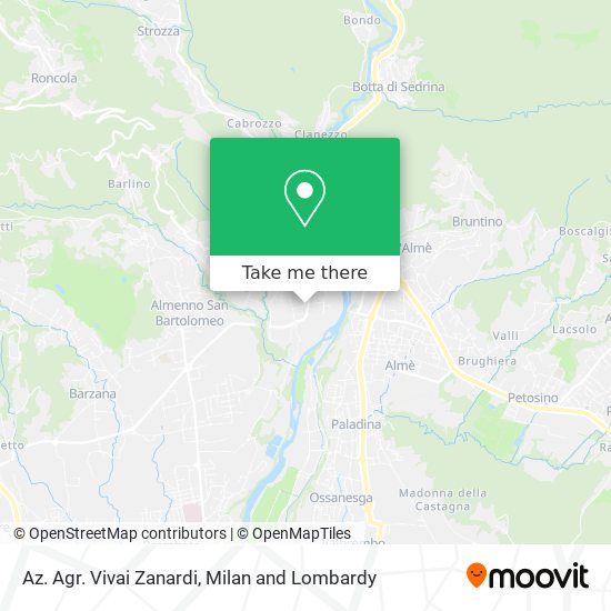Az. Agr. Vivai Zanardi map