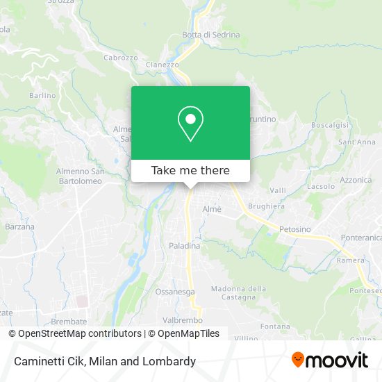 Caminetti Cik map