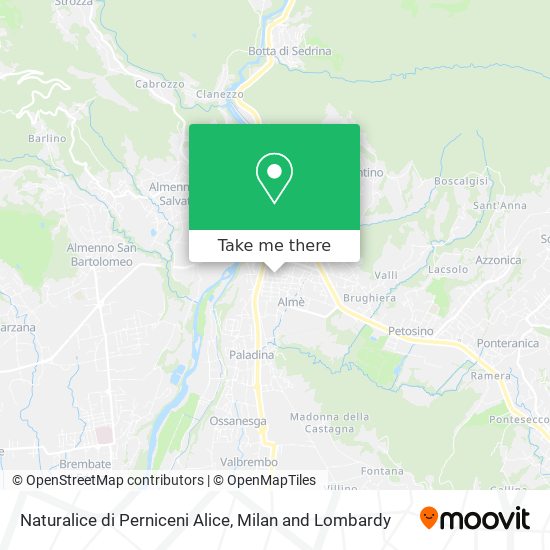 Naturalice di Perniceni Alice map