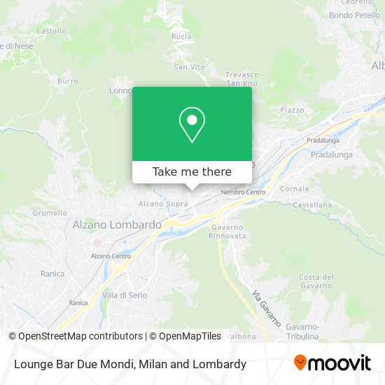 Lounge Bar Due Mondi map