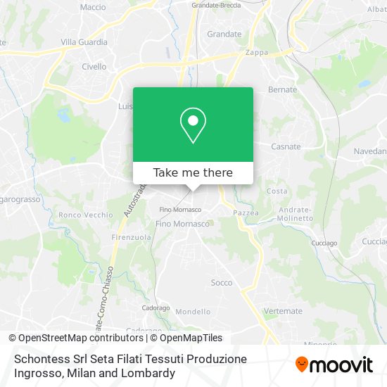 Schontess Srl Seta Filati Tessuti Produzione Ingrosso map