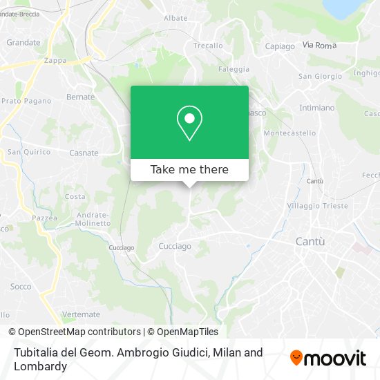 Tubitalia del Geom. Ambrogio Giudici map