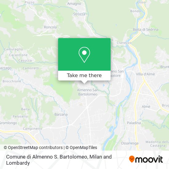 Comune di Almenno S. Bartolomeo map