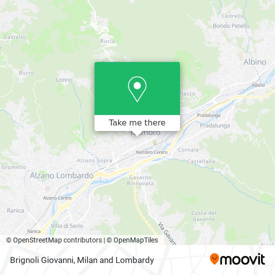 Brignoli Giovanni map