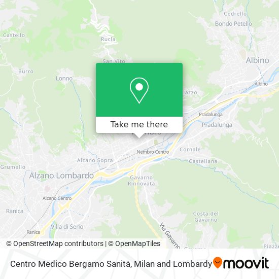 Centro Medico Bergamo Sanità map