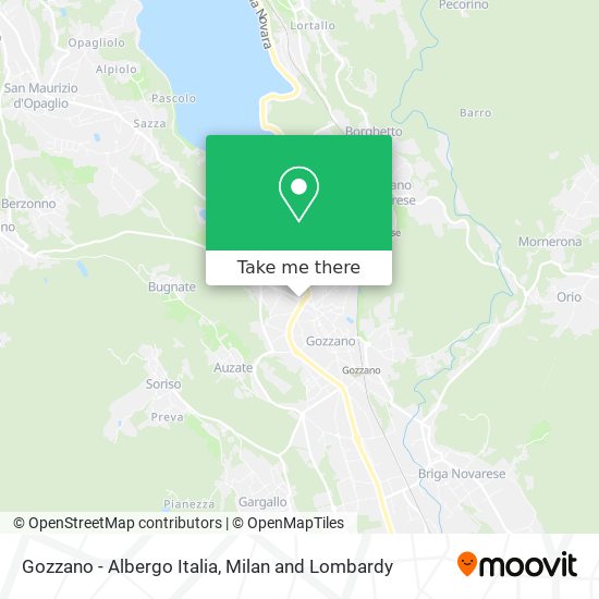 Gozzano - Albergo Italia map