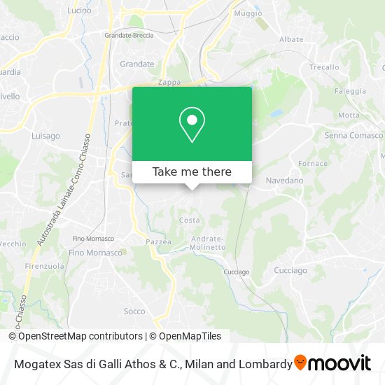Mogatex Sas di Galli Athos & C. map