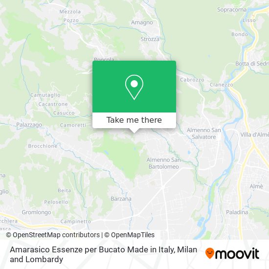 Amarasico Essenze per Bucato Made in Italy map