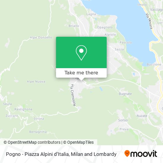 Pogno - Piazza Alpini d'Italia map