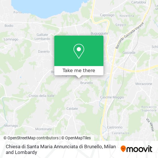 Chiesa di Santa Maria Annunciata di Brunello map