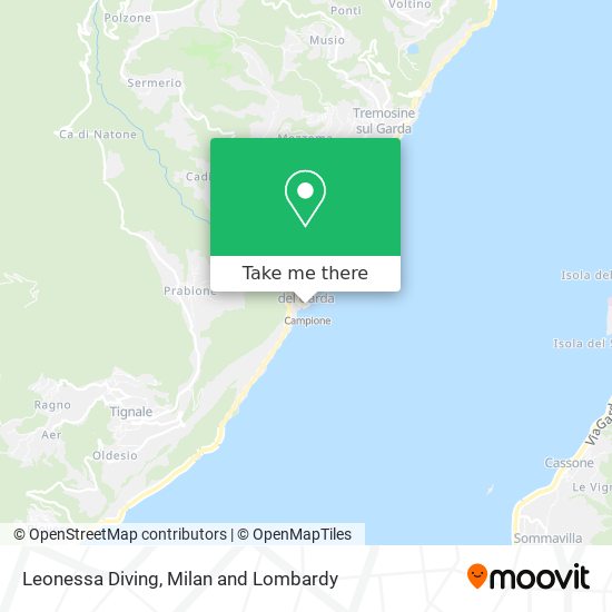 Leonessa Diving map