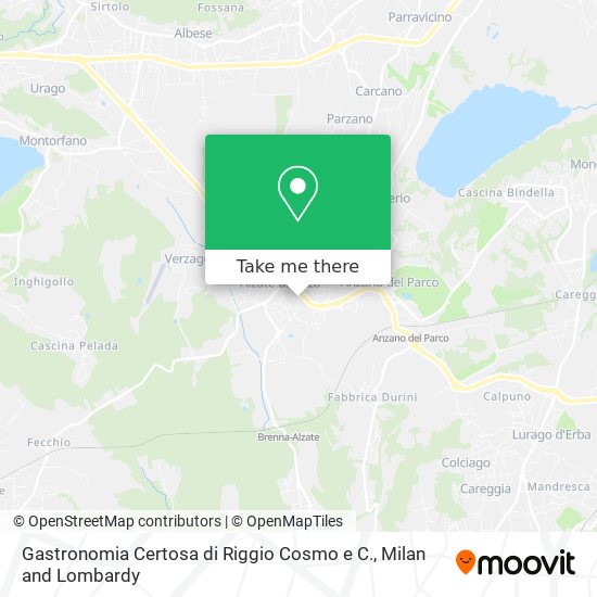 Gastronomia Certosa di Riggio Cosmo e C. map