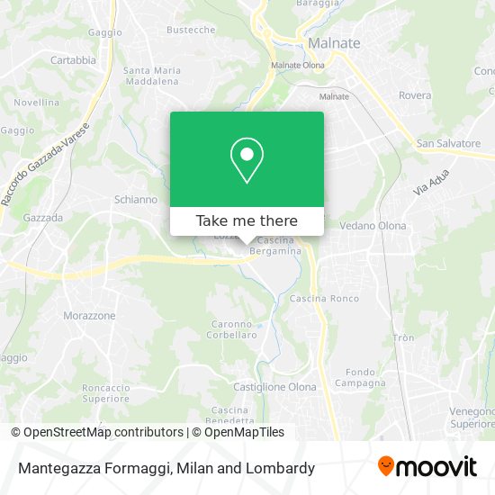 Mantegazza Formaggi map