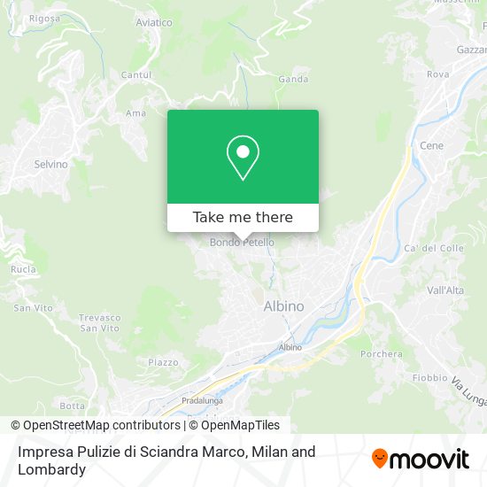Impresa Pulizie di Sciandra Marco map