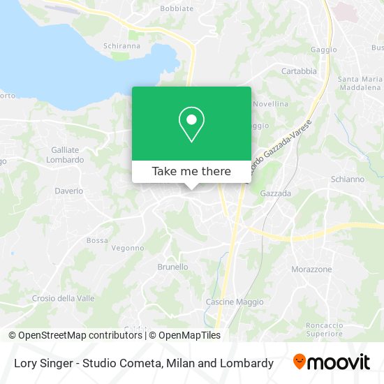 Lory Singer - Studio Cometa map