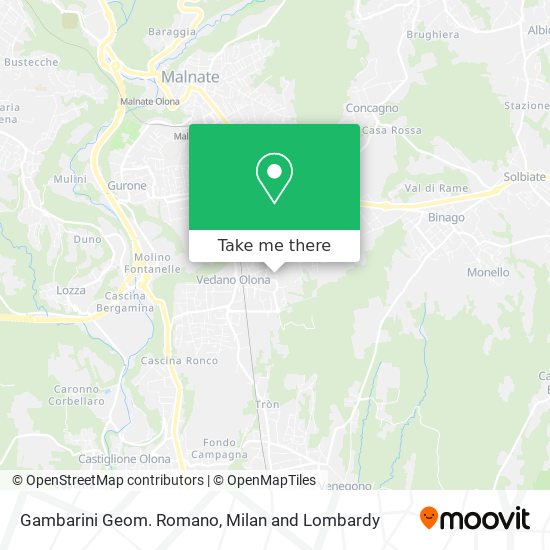 Gambarini Geom. Romano map