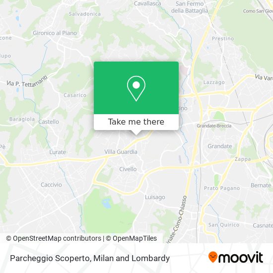 Parcheggio Scoperto map