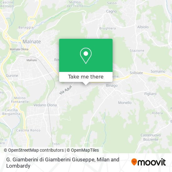 G. Giamberini di Giamberini Giuseppe map