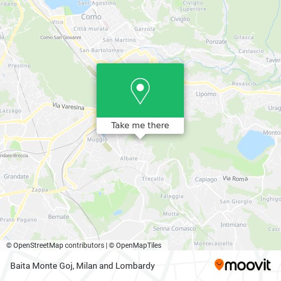 Baita Monte Goj map