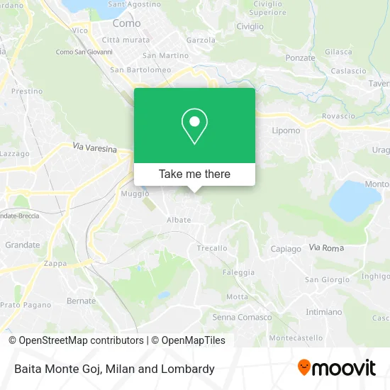 Baita Monte Goj map