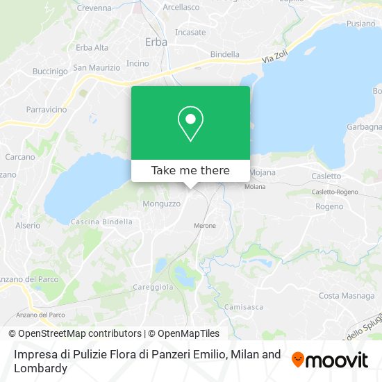 Impresa di Pulizie Flora di Panzeri Emilio map