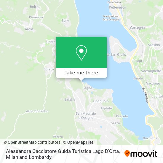 Alessandra Cacciatore Guida Turistica Lago D'Orta map